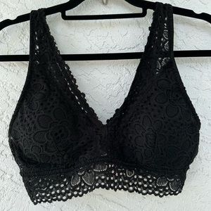 No Boundries Bralette Black Lace Large